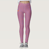 Violet-Wellenstreifen Leggings (Vorderseite)
