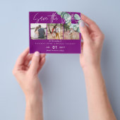 VIOLET White EUCALYPTUS Hochzeit mit geringem Budg Flyer (Gruppe)
