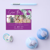 VIOLET White EUCALYPTUS Hochzeit mit geringem Budg Flyer (Einzeln)
