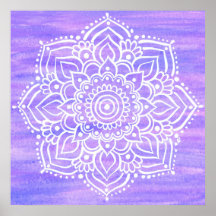 Violet White Mandala