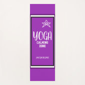 Violet White Star Yogamatte (Vorderseite)