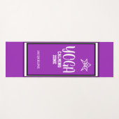 Violet White Star Yogamatte (Vorderseite (Horizontal))