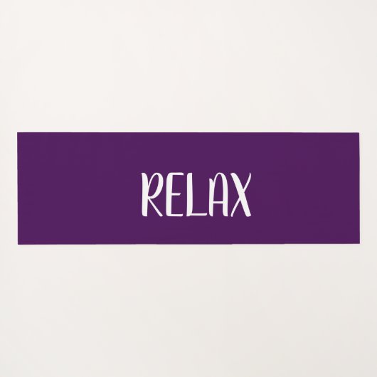 Violet White Yoga Calming Zone Yogamatte (Rückseite (Horizontal))