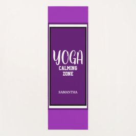 Violet White Yoga Calming Zone Yogamatte