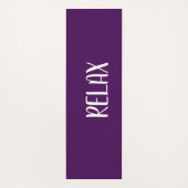 Violet White Yoga Calming Zone Yogamatte (Rückseite)