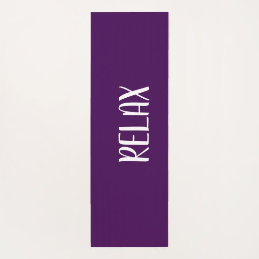Violet White Yoga Calming Zone Yogamatte (Rückseite)