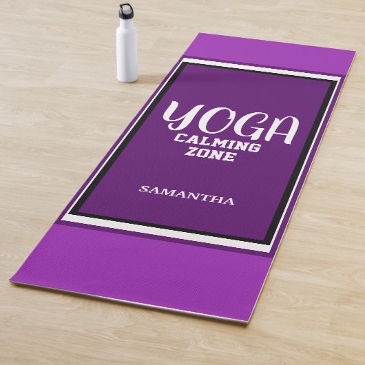 Violet White Yoga Calming Zone Yogamatte (Beispiel)