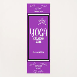 Violet White Yogamatte