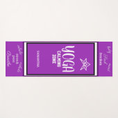 Violet White Yogamatte (Vorderseite (Horizontal))
