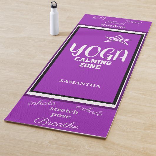 Violet White Yogamatte (Beispiel)