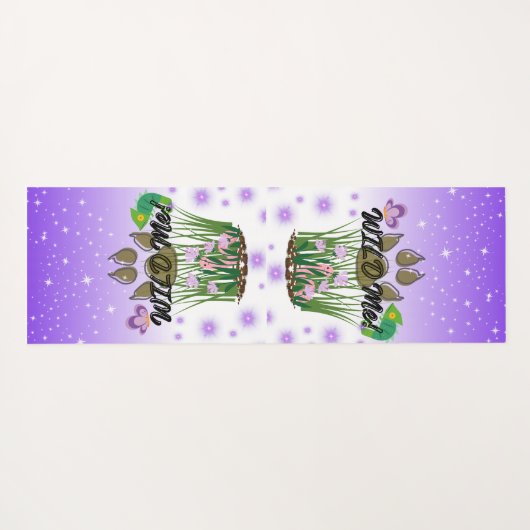 Violet Wild Me Yogamatte (Rückseite (Horizontal))
