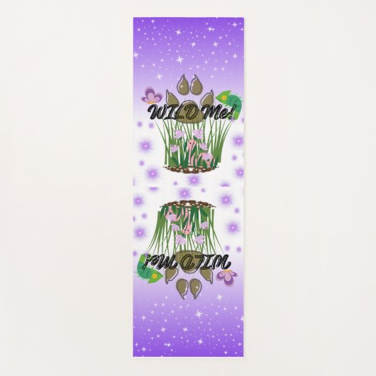 Violet Wild Me Yogamatte (Vorderseite)
