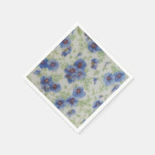 Violet Wildblume Cocktail Napkin Serviette (Ecke)