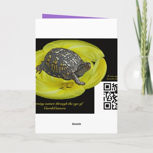 Violet Wildblume Ostersegnung Feiertagskarte (Rückseite)