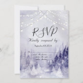 Violet Winter Landschaft Schnee UAWG Einladung (Vorderseite)