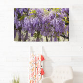Violet Wisteria Blume Banner (Insitu)