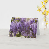 Violet Wisteria Blume Karte (Gelbe Blume)