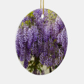 Violet Wisteria Blume Keramik Ornament (Rechts)
