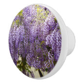 Violet Wisteria Blume Keramikknauf (Rechts)