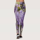 Violet Wisteria Blume Leggings (Rückseite)