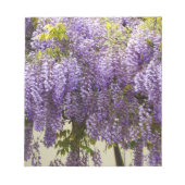 Violet Wisteria Blume Notizblock (Vorderseite)