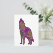Violet Wolf Postcard Postkarte (Stehend Vorderseite)