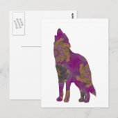 Violet Wolf Postcard Postkarte (Vorne/Hinten)