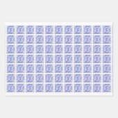 VIOLET ZELLTIKKETT-Flachfolienpapier Geschenkpapier Set (Vorderseite 3)
