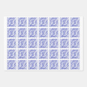 VIOLET ZELLTIKKETT-Flachfolienpapier Geschenkpapier Set (Vorderseite)