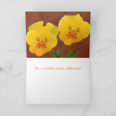 Violet zur Unterstützung von freunden Krebserkrank Karte (Innenseite)