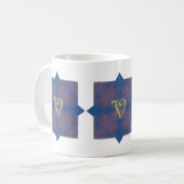 Violeta Kaleidoscope Mandala Kaffeetasse (Vorderseite Links)