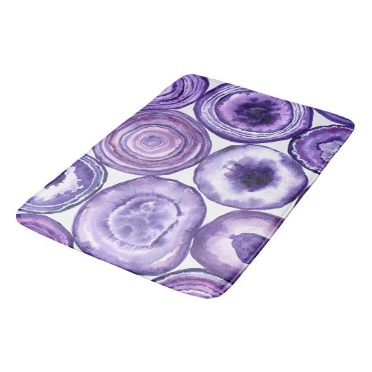 Violetagotmuster Badematte (Schrägansicht)