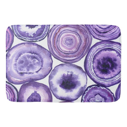 Violetagotmuster Badematte (Vorderseite)