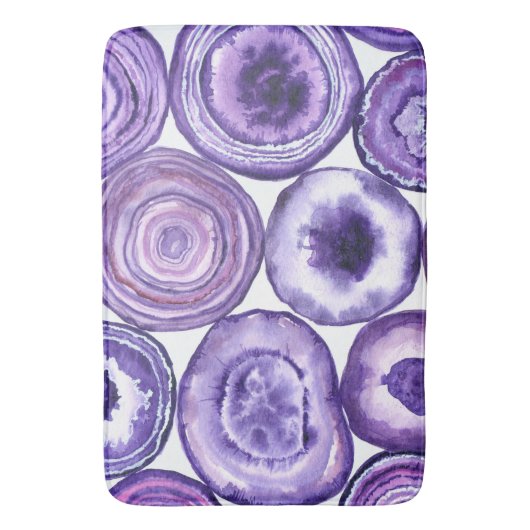 Violetagotmuster Badematte (Vorderseite Vertikal)