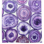 Violetagotmuster Duschvorhang (Vorderseite)