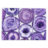 Violetagotmuster Große Geschenktüte (Rückseite)