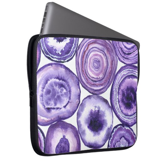 Violetagotmuster Laptopschutzhülle (Vorne Rechts)