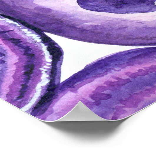 Violetagotmuster Poster (Ecke)