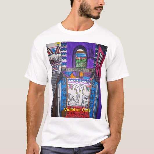 Violeta's Cafe Men's Basic T-Shirt (Vorderseite)