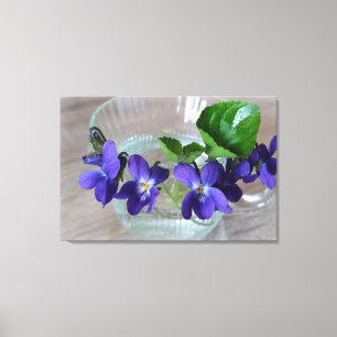 Violetbecher Leinwanddruck