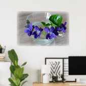 Violetbecher Poster (Heimbüro)