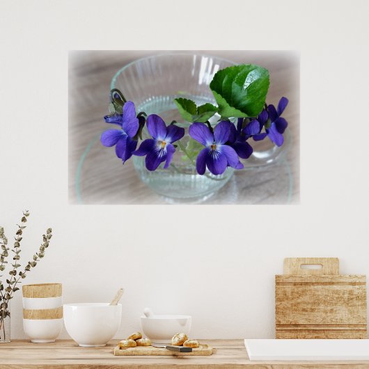 Violetbecher Poster (Küche)