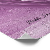 Violetblätter Abstrakt drucken Poster (Ecke)