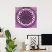 Violetblätter Abstrakt drucken Poster (Heimbüro)