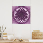 Violetblätter Abstrakt drucken Poster (Küche)