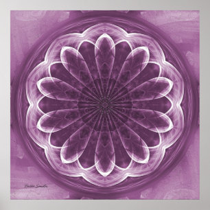 Violetblätter Abstrakt drucken Poster