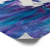 Violetblüte - Om-Leinwand-Malerei Poster (Ecke)