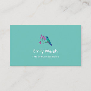 Violetear Hummingbird Business Card Visitenkarte