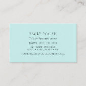 Violetear Hummingbird Business Card Visitenkarte (Rückseite)