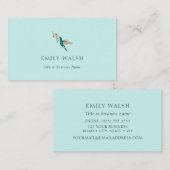 Violetear Hummingbird Business Card Visitenkarte (Vorne/Hinten)